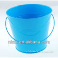prefab home 6 inch tin blue pail
